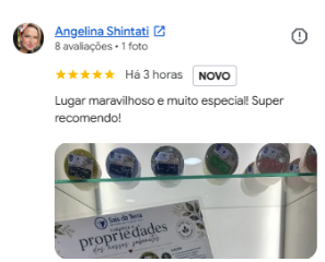 Avaliação de Angelina Shintati no Google
