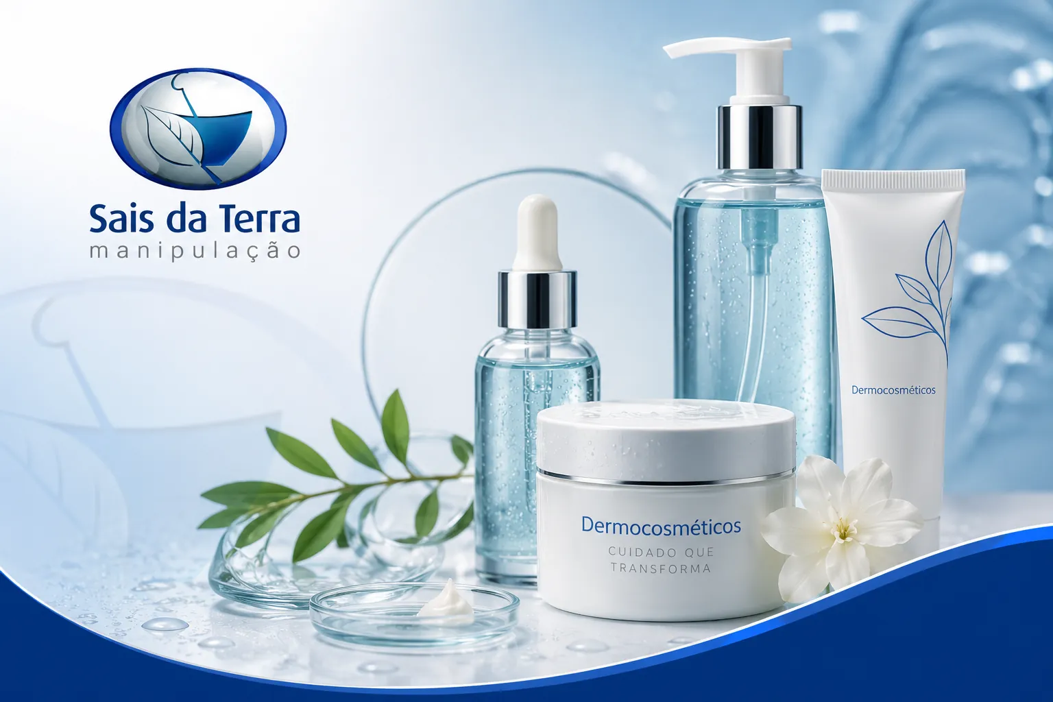 Dermocosméticos e formulações dermatológicas na Sais da Terra
