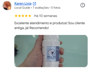 Avaliação de Karen Livia no Google